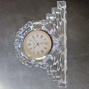 Vintage Waterford Crystal Quartz Mini Mantle style Desk clock